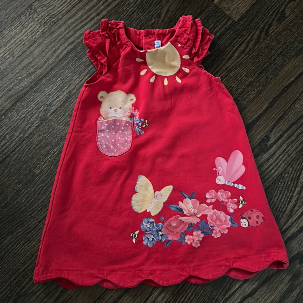 Toddler Girls Red Dress
